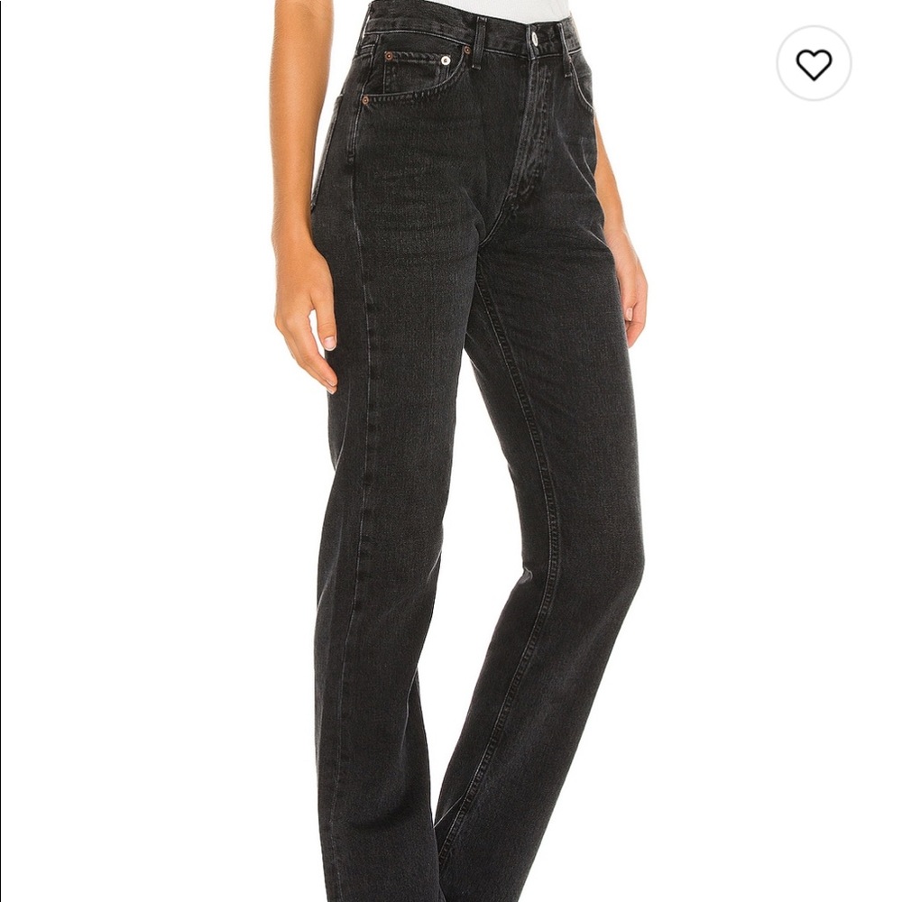 AGOLDE Lana Mid Rise Straight Leg